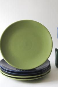 Höganäs Lunch Plates. Swedish Design by Marie-Louise Hellgren. Scandinavian Modern with Color Variations 