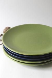 Höganäs Lunch Plates. Swedish Design by Marie-Louise Hellgren. Scandinavian Modern with Color Variations 