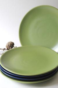 Höganäs Lunch Plates. Swedish Design by Marie-Louise Hellgren. Scandinavian Modern with Color Variations 