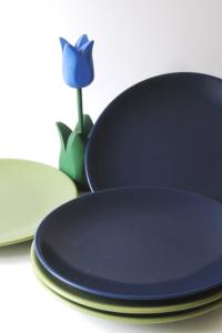 Höganäs Lunch Plates. Swedish Design by Marie-Louise Hellgren. Scandinavian Modern with Color Variations 