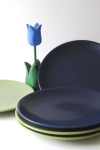 Höganäs Lunch Plates. Swedish Design by Marie-Louise Hellgren. Scandinavian Modern with Color Variations 