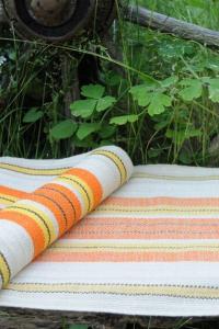 Swedish Table Runner. Traditional Textile craft. Handwoven Linen Scandinavian Mid century modern home decor