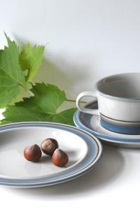 Arabia Finland UHTUA Tea Cup, Saucer and Plate by Ulla Procope and Inkeri Leivo. Trio set in beautiful condition