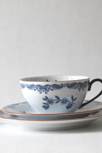 Rörstrand OSTINDIA. Swedish EAST INDIES Teatrio. Large TeaCup. Cup, Saucer and Plate