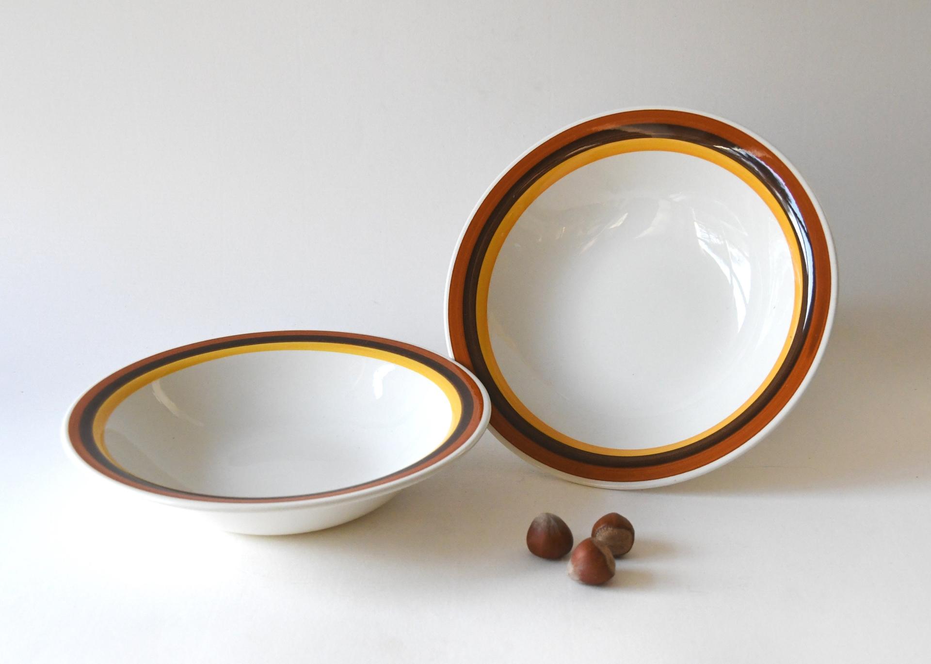 Rörstrand Sweden. Two FOKUS Bowls. Soup/pasta plates. Carl-Harry Stålhane. Plates in exellent Condition