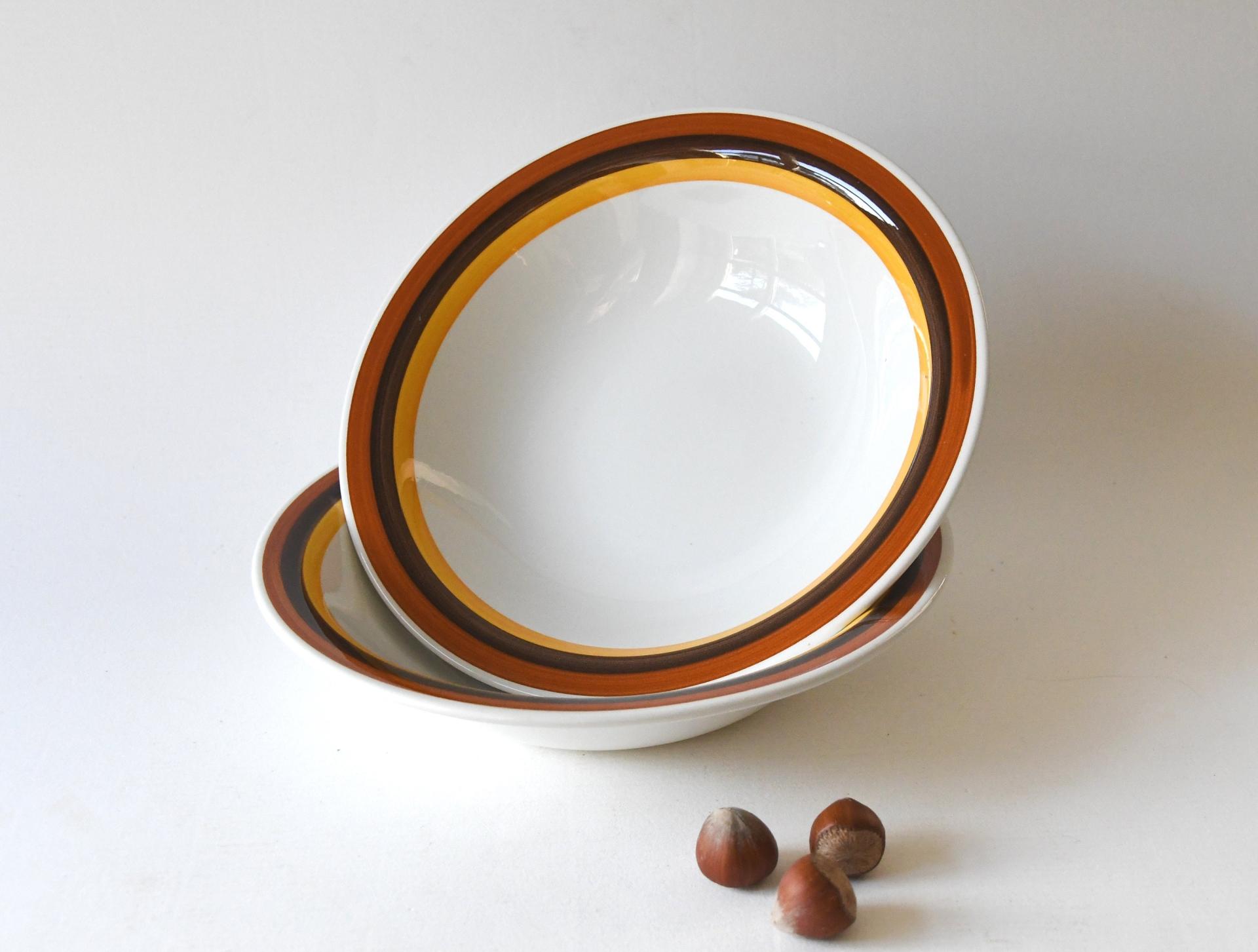 Rörstrand Sweden. Two FOKUS Bowls. Soup/pasta plates. Carl-Harry Stålhane. Plates in exellent Condition