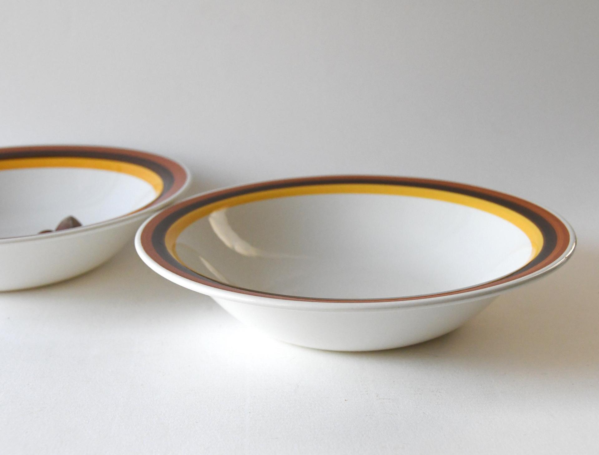 Rörstrand Sweden. Two FOKUS Bowls. Soup/pasta plates. Carl-Harry Stålhane. Plates in exellent Condition